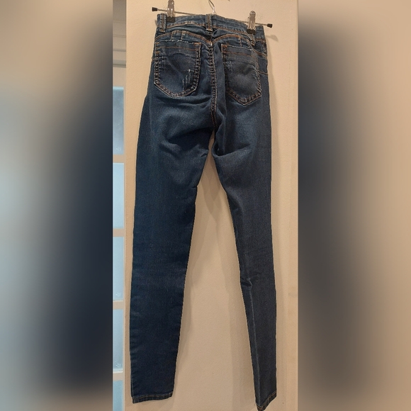 Dark Blue Skinny Jeans - Picture 4 of 7